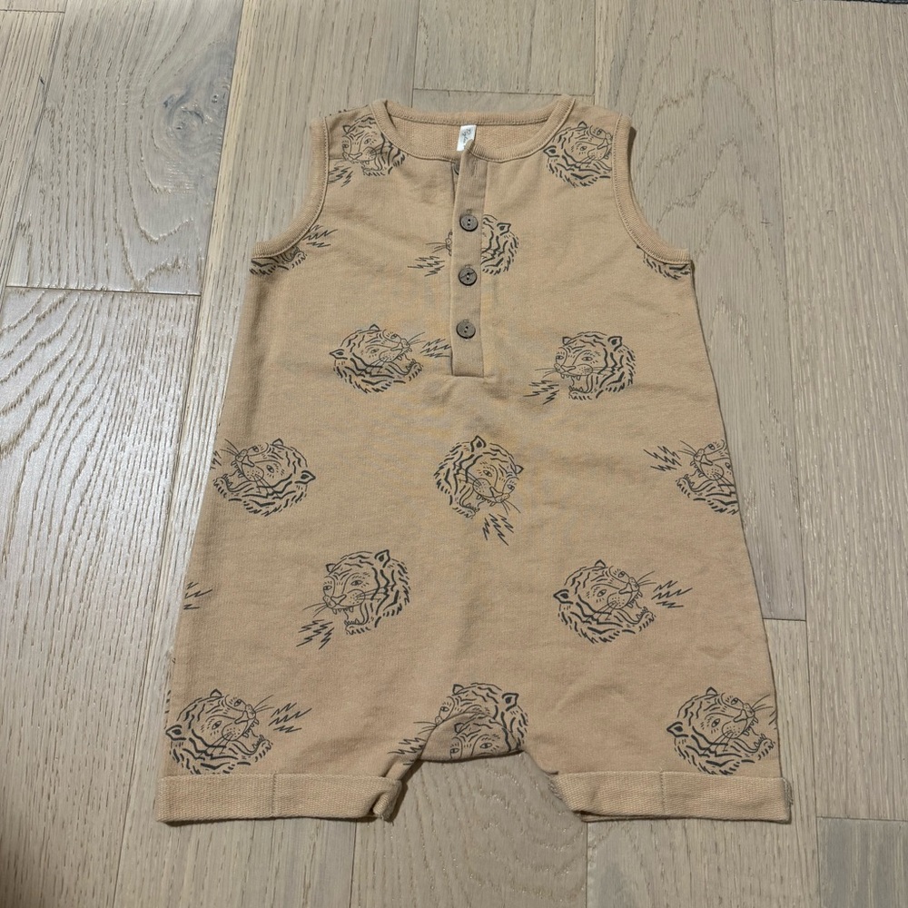Rylee + Cru Tiger Shorty One Piece 12 - 18 months